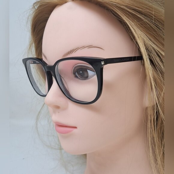 Saint Laurent Paris Women's Glasses Frames Black Square SL 38 001 52-16-140 - Picture 4 of 16